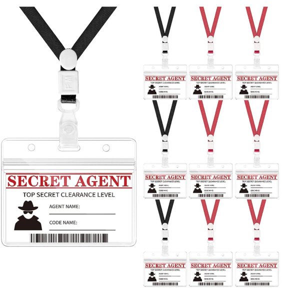 Secret Agent Party Lanyards - Picture 1 of 2